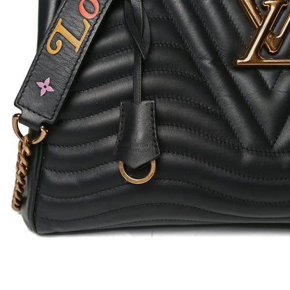 Louis Vuitton Calfskin New Wave Chain Tote Black 8 of 16