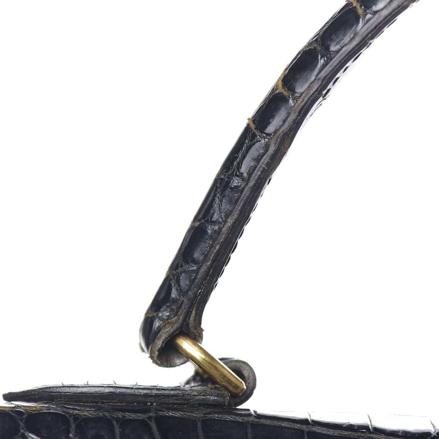 Shiny Niloticus Crocodile Kelly 28 Black