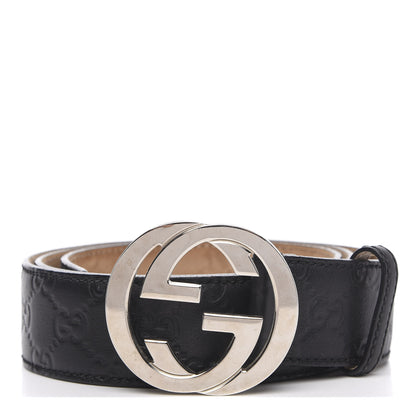 Gucci Guccissima Interlocking G Belt 100 40 Black 1 of 7