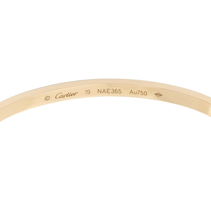 Cartier 18K Yellow Gold Small LOVE Bracelet 19 5 of 6