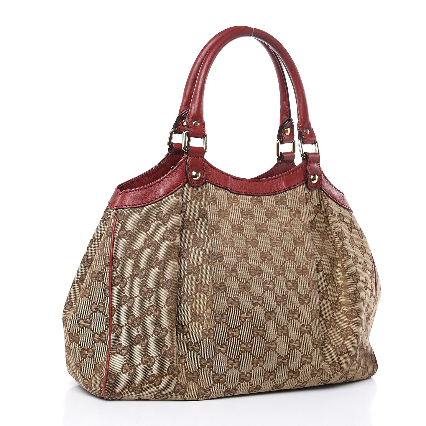 Monogram Medium Sukey Tote Dark Red