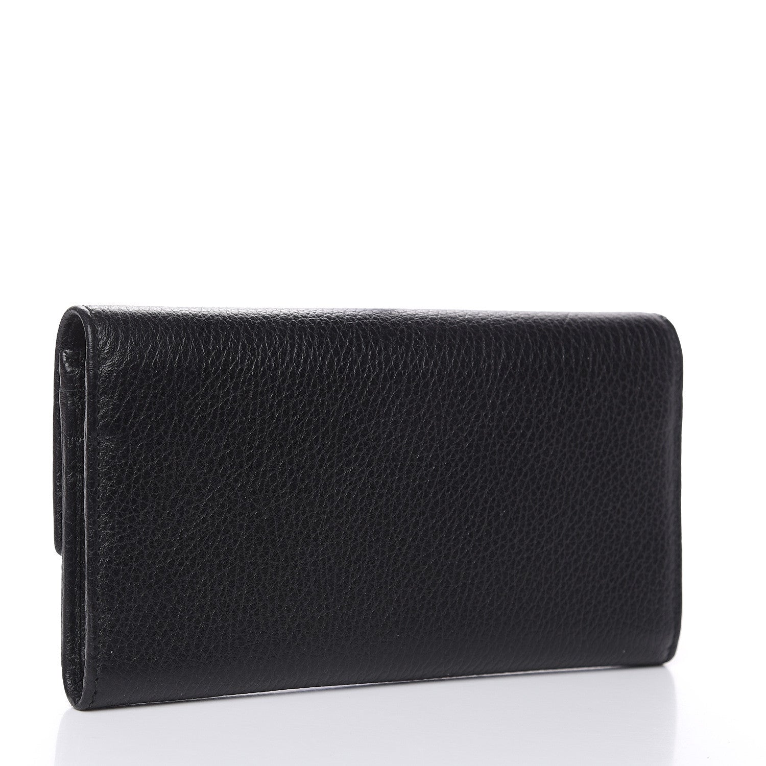 Gucci Dollar Calfskin Swing Continental Wallet Black 3 of 10