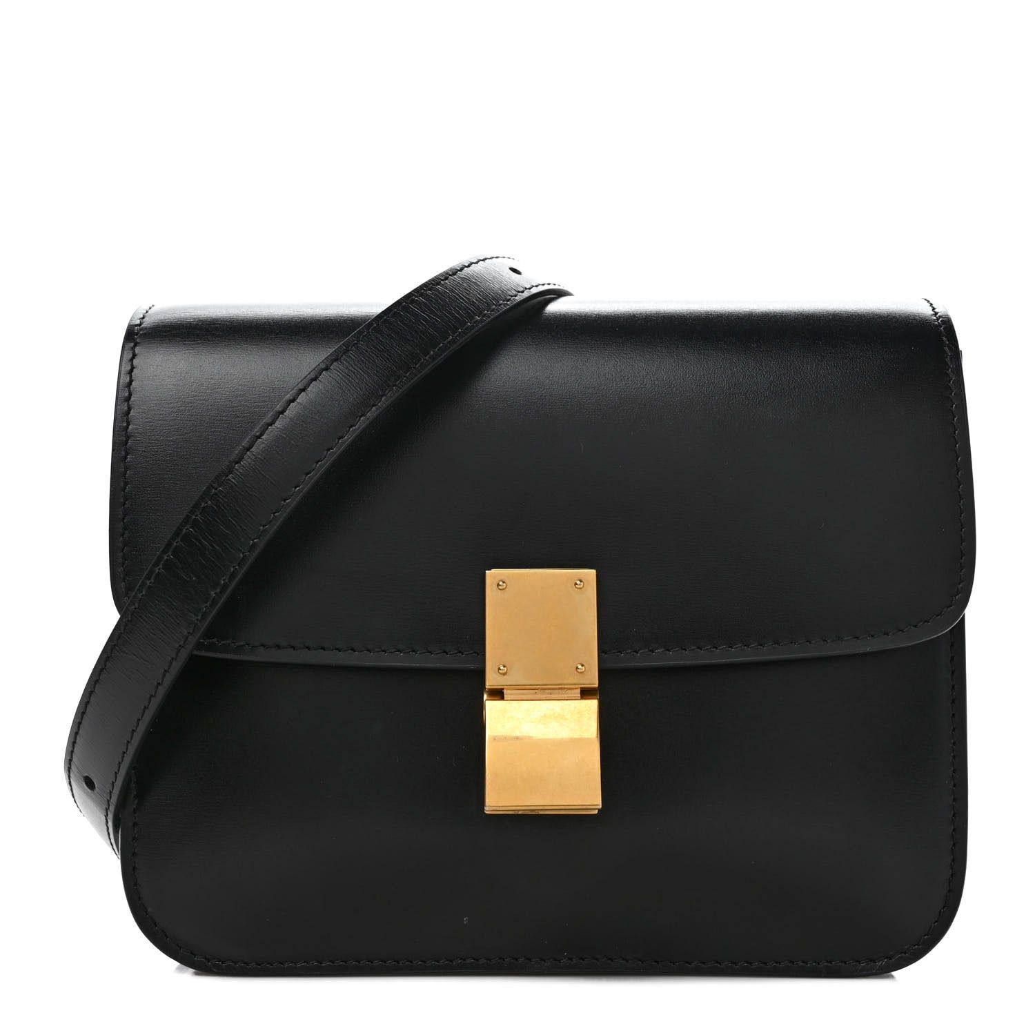 Celine Box Calfskin Teen Classic Box Flap Bag Black 1 of 10