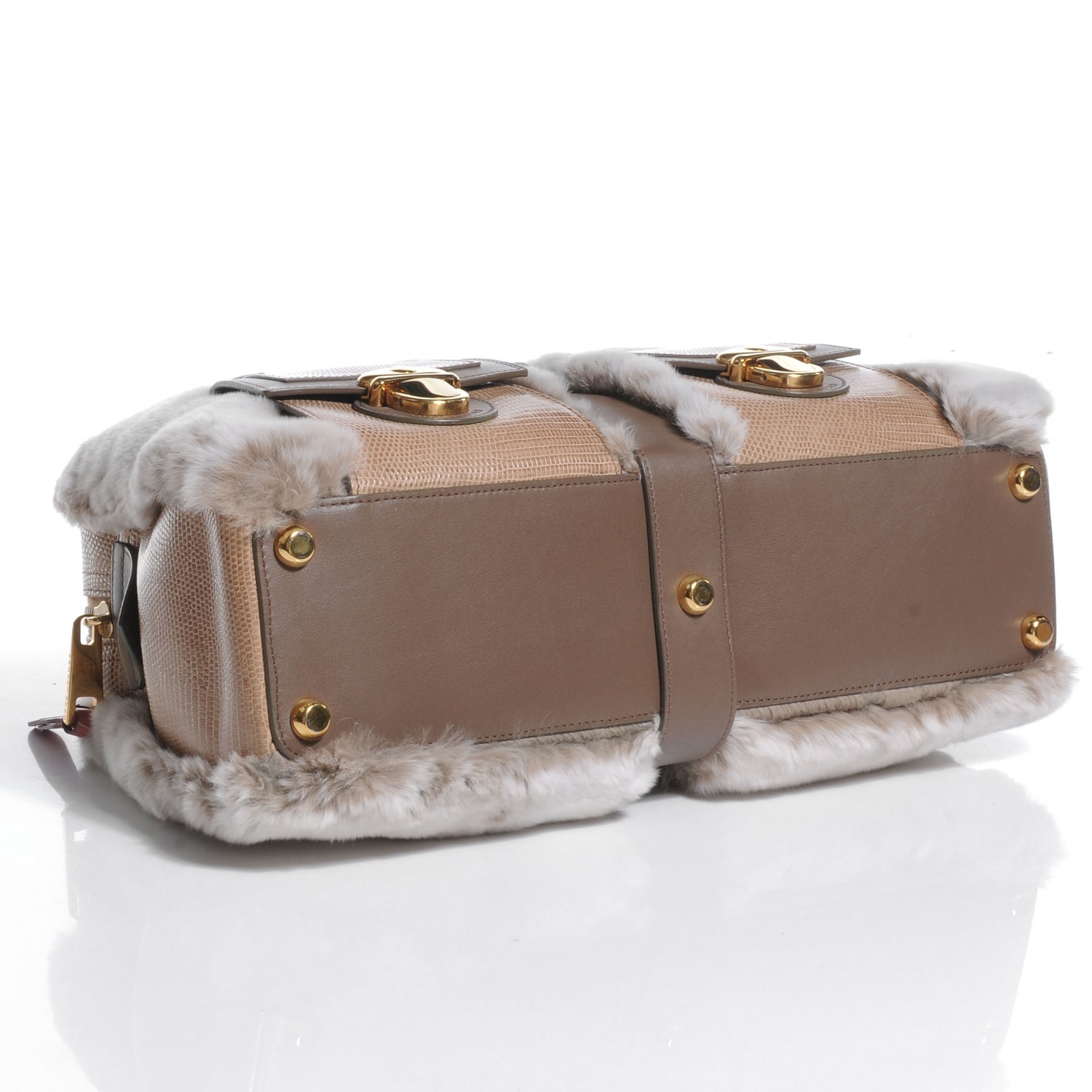 Marc Jacobs Chinchilla Fur and Lizard Venetia Tote 4 of 7