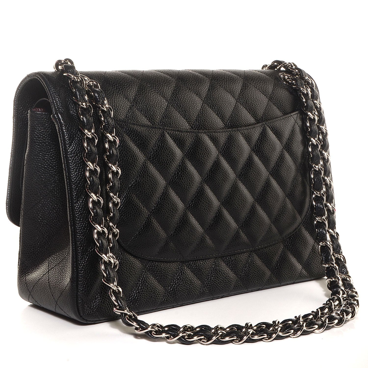 Chanel Caviar Quilted Jumbo Double Flap Black 3 of 8