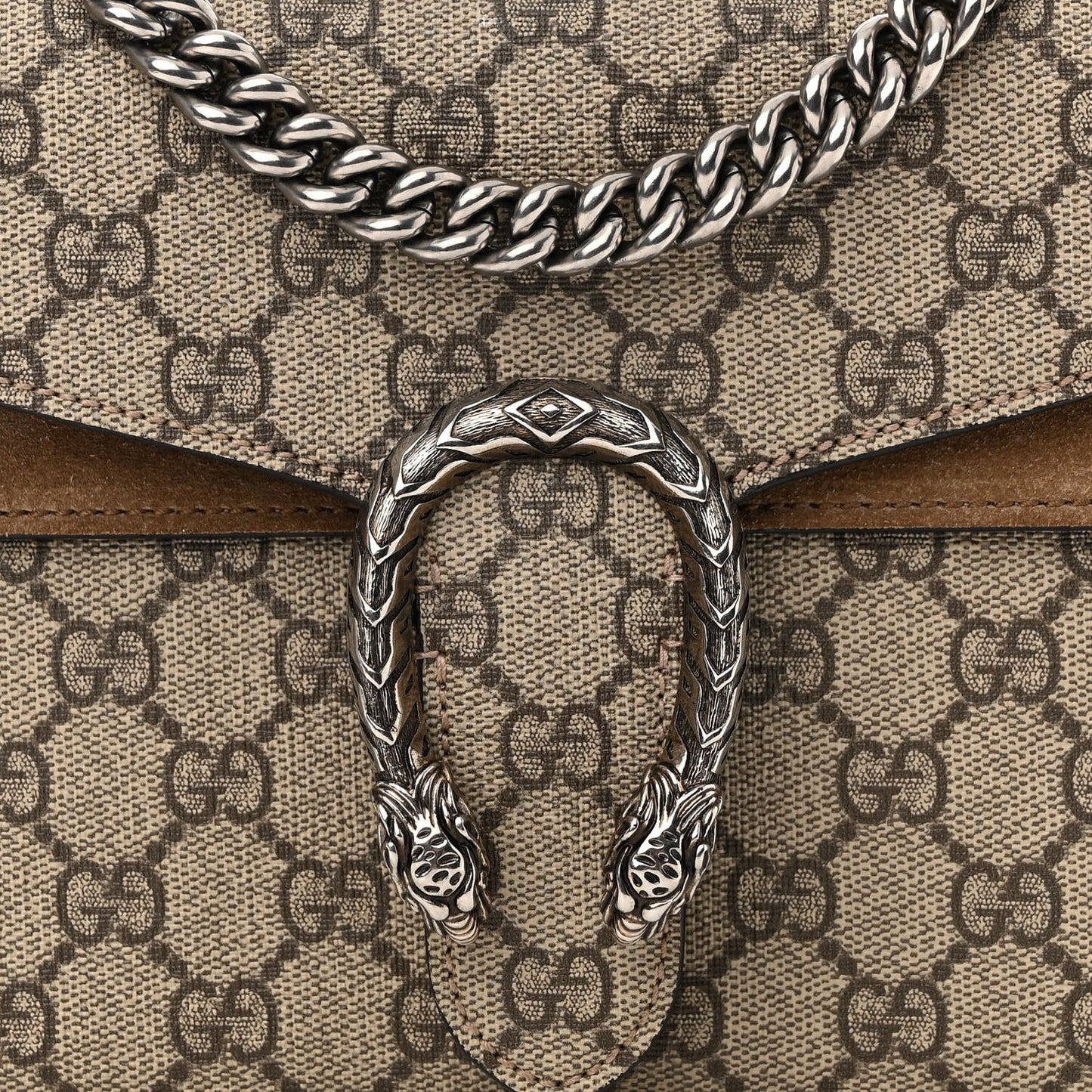 GG Supreme Monogram Mini Dionysus Shoulder Bag Taupe