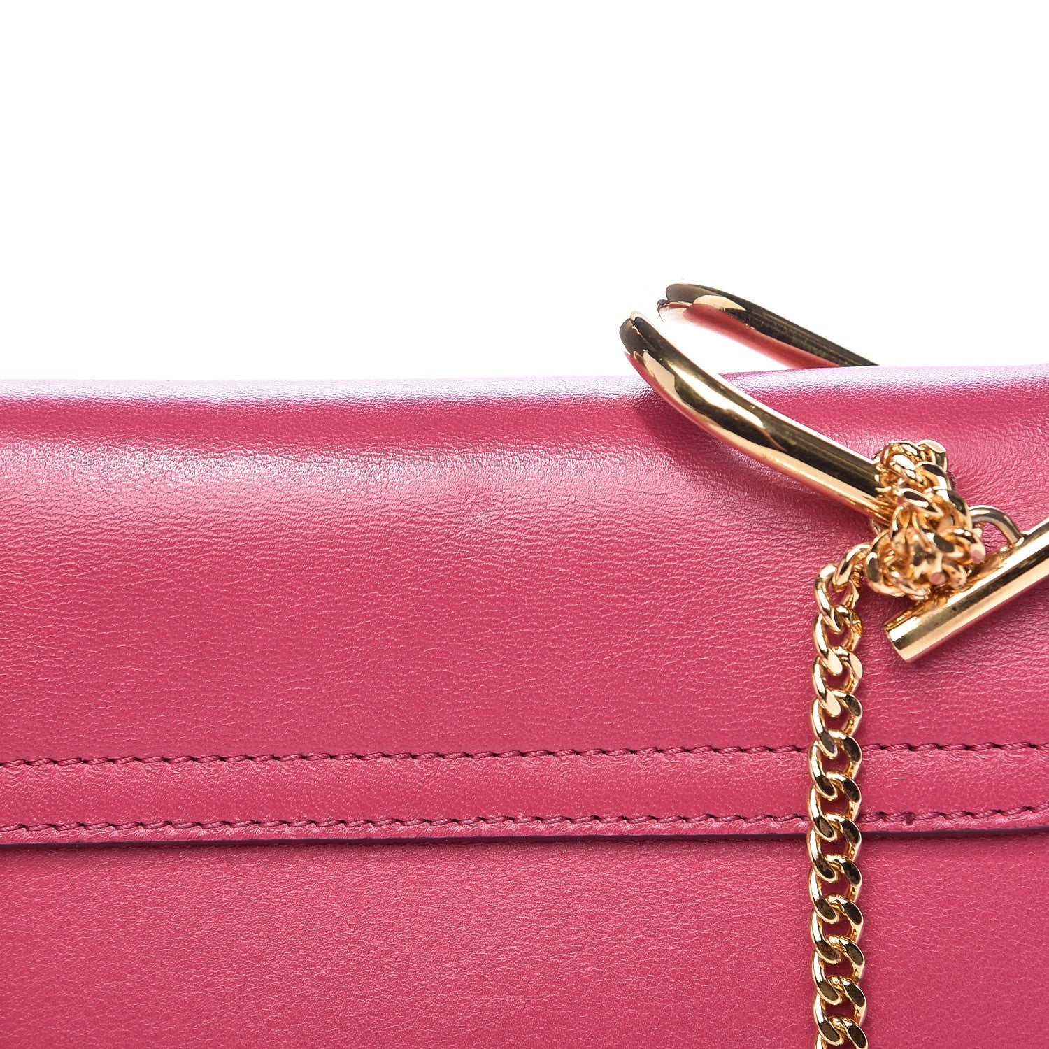 Chloe Suede Smooth Calfskin Mini Drew Shoulder Bag Dreamy Pink 10 of 10