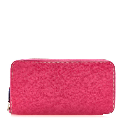 Hermes Epsom Silk'in Wallet Rose Tyrien 1 of 7