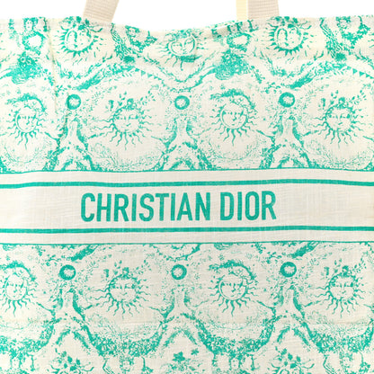 Christian Dior Canvas Dioriviera Toile de Jouy Soleil Tote Aquamarina 6 of 8