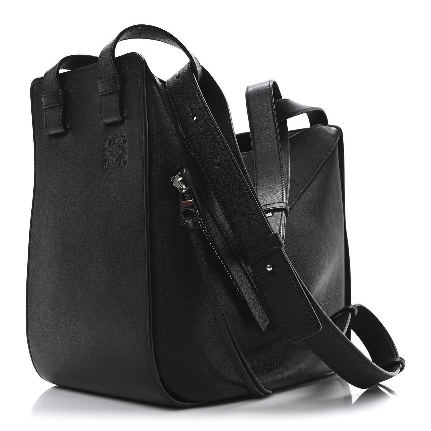 Loewe Calfskin Medium Hammock Shoulder Bag Black 3 of 9