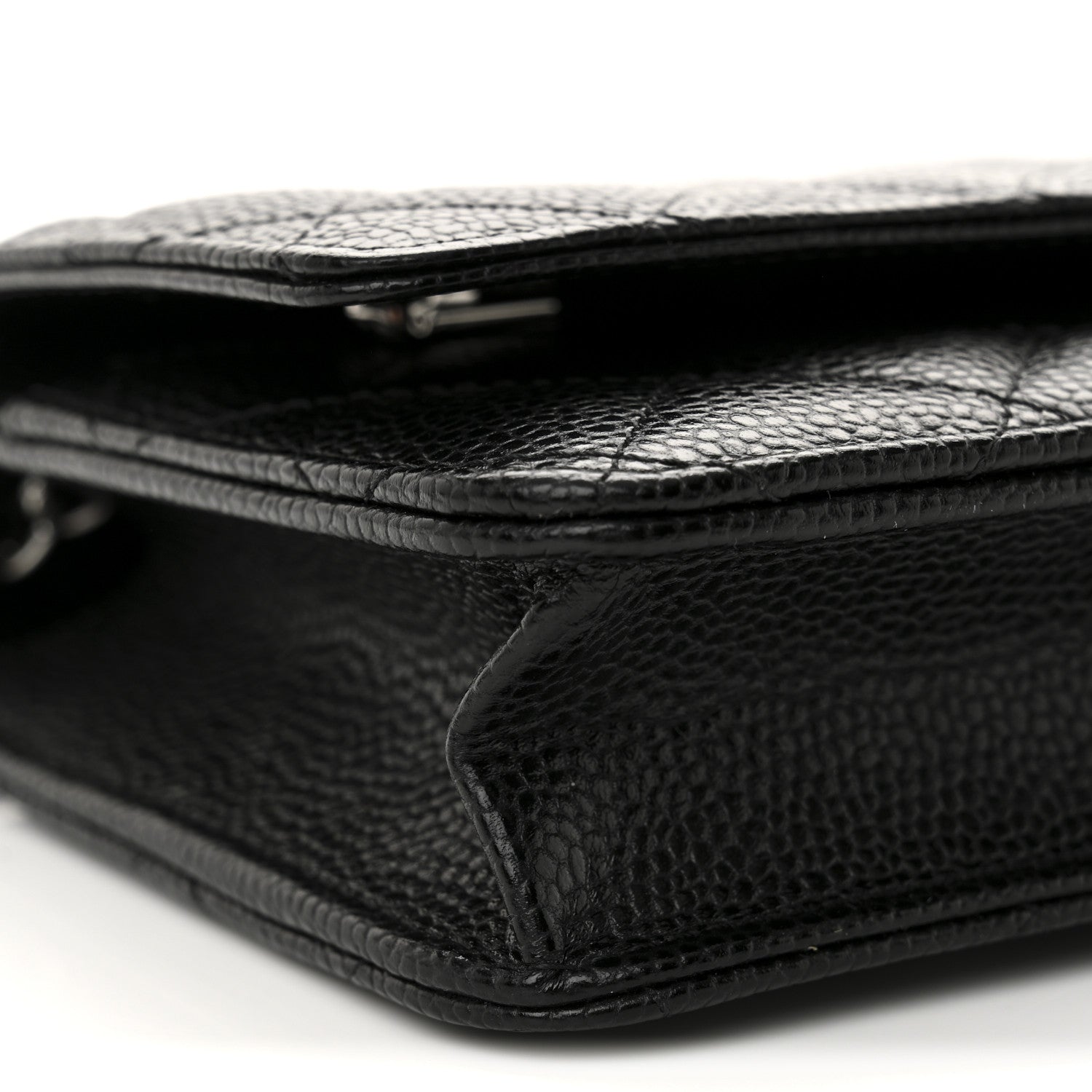 Chanel Caviar Quilted Wallet on Chain WOC Black 10 of 12