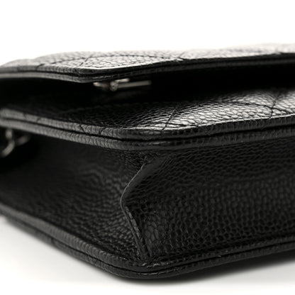 Chanel Caviar Quilted Wallet on Chain WOC Black 10 of 12