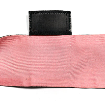 Gucci Silk Twill GG Monogram Special Flory Neck Bow Scarf Beige Pink 4 of 5