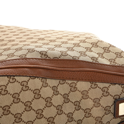 Gucci Monogram Cellarius Calfskin Large Bella Hobo Beige Ebony Cuir 15 of 16