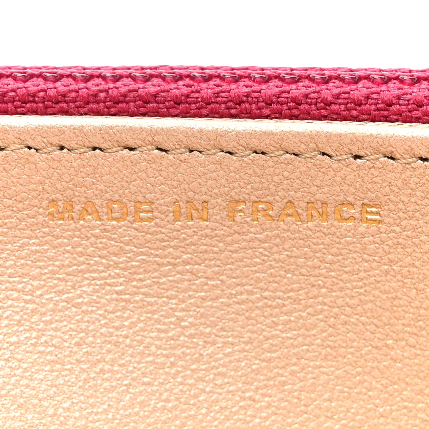 Lambskin Camellia Embossed Wallet on Chain WOC Pink