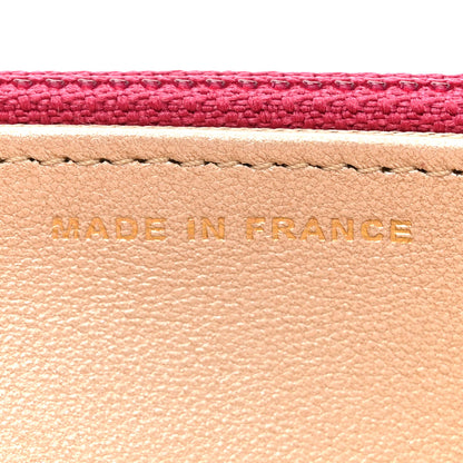 Chanel Lambskin Camellia Embossed Wallet on Chain WOC Pink 7 of 14