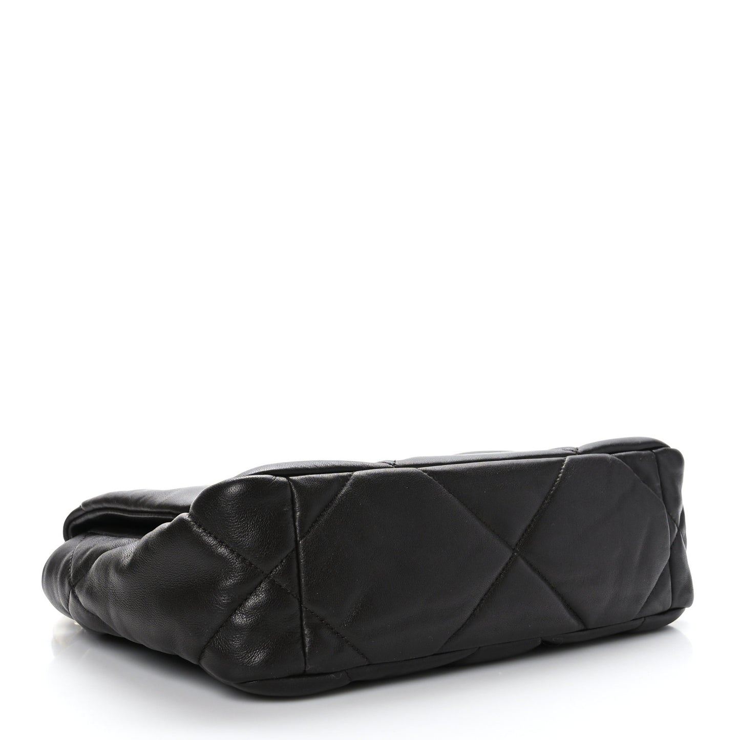 Lambskin Quilted Medium Chanel 19 Flap Dark Brown