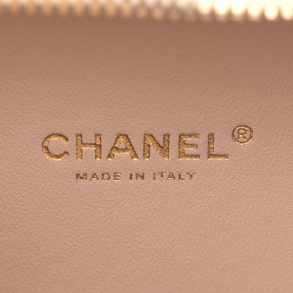 Chanel Caviar Quilted Small CC Filigree Vanity Case Beige 6 of 11