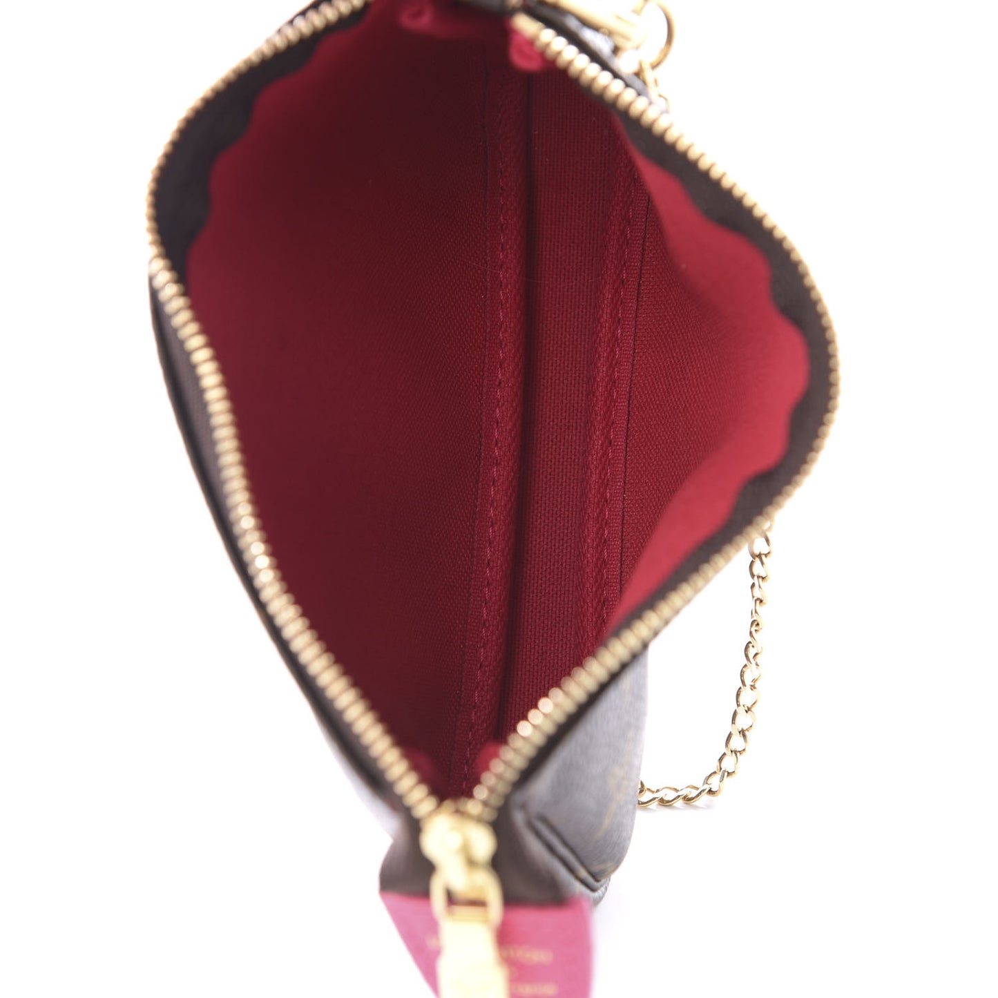 Monogram 2019 Christmas Animation Mini Courchevel Pochette Accessories Fuchsia