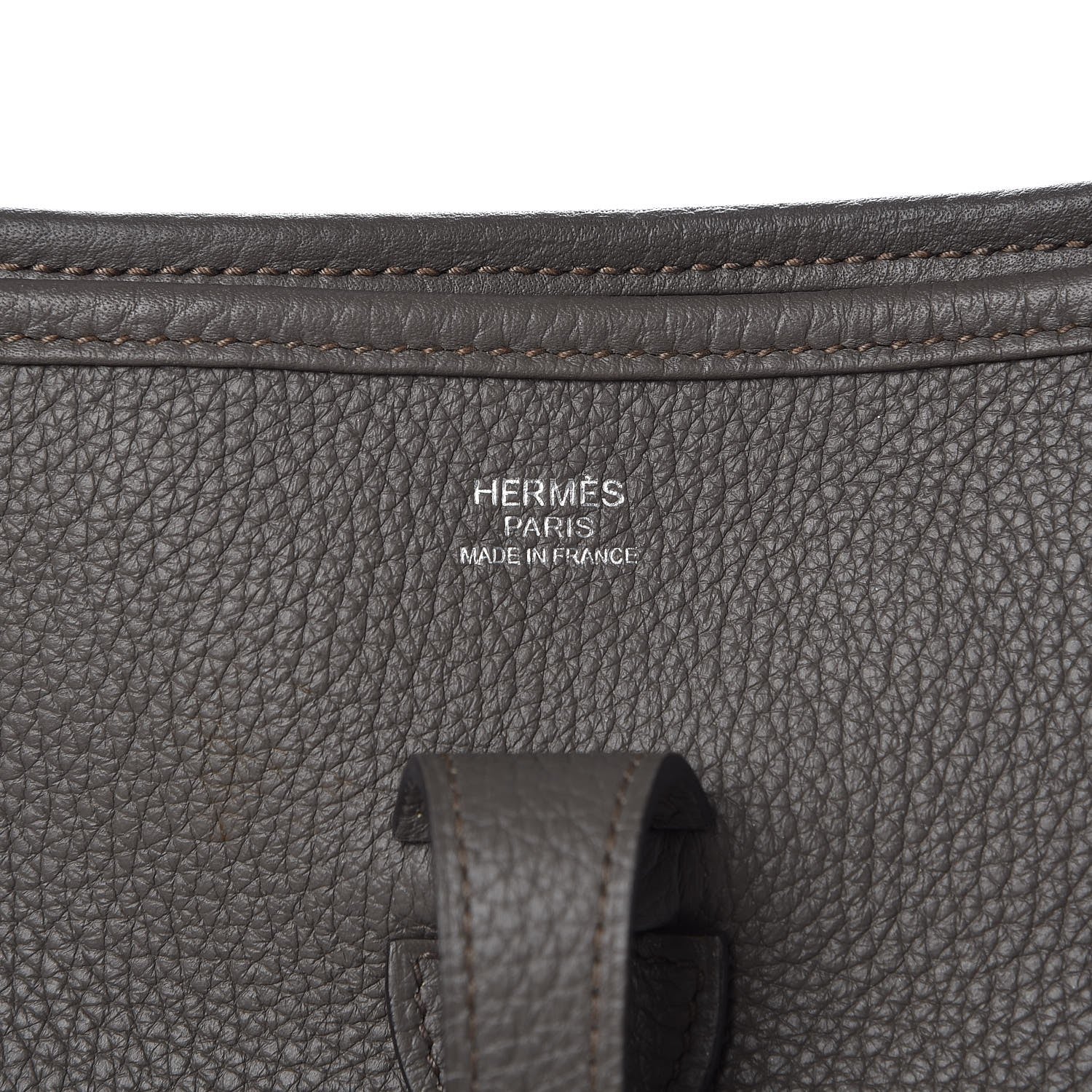 Hermes Taurillon Clemence Evelyne III PM Etain 7 of 11