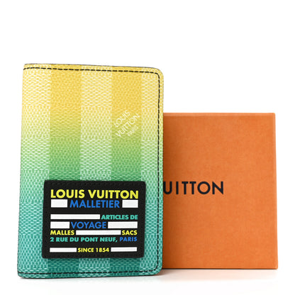 Louis Vuitton Damier Stripes Pocket Organizer Gradient Green 7 of 7