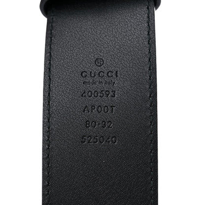 Gucci Calfskin Double G 40mm Belt 80 32 Black 3 of 6