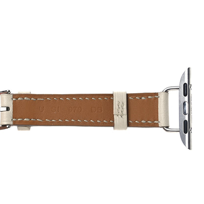 Hermes Swift 42 mm Apple Watch Double Tour Strap Craie 6 of 10