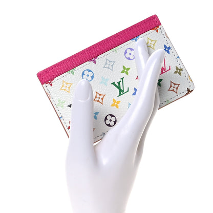 Louis Vuitton LV X TM Monogram Multicolor Card Holder Kawaii Pink 2 of 7