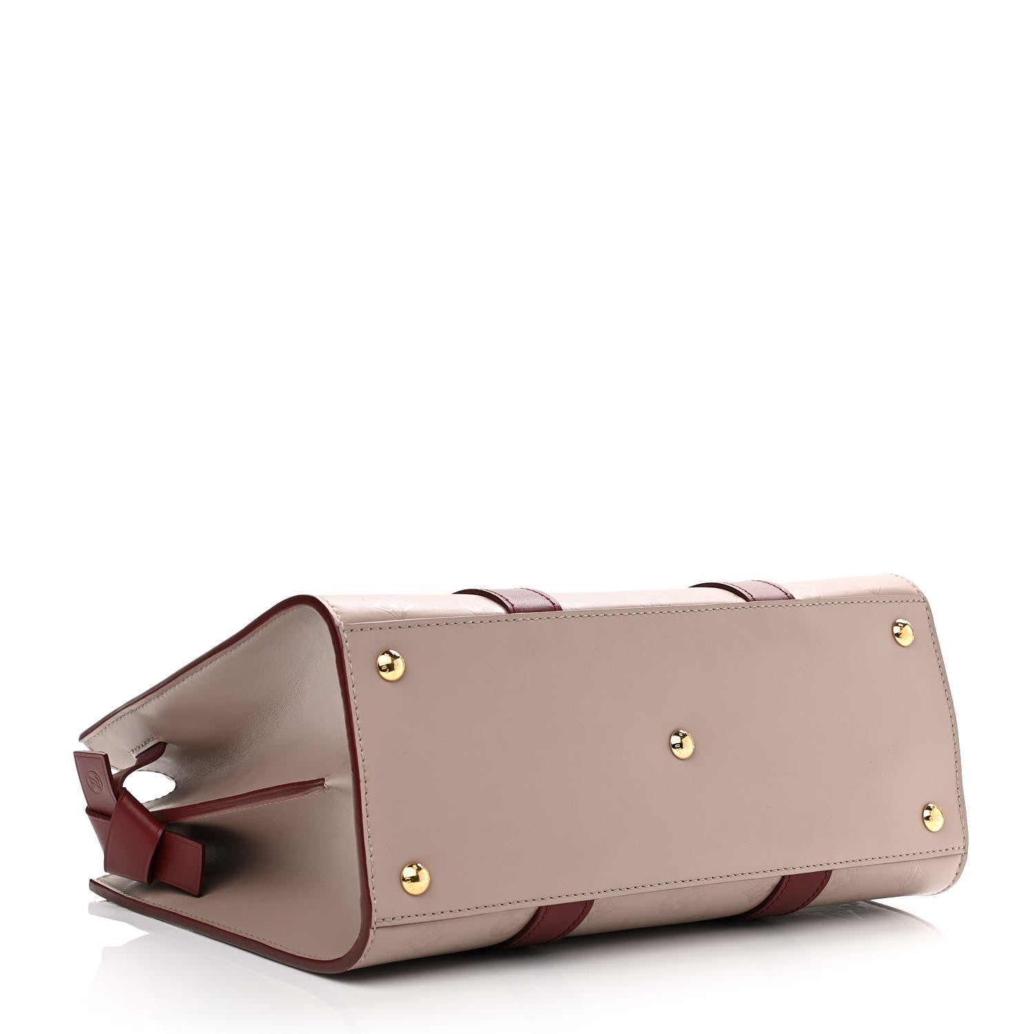 Louis Vuitton Monogram Cuir Plume Very Tote MM Mastic Raisin 4 of 9