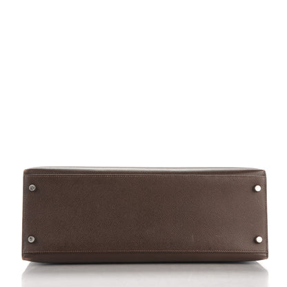 Hermes Epsom Kelly Sellier 35 Chocolat 6 of 22