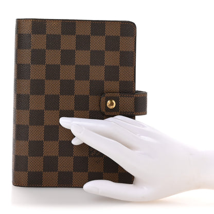 Louis Vuitton Damier Ebene Medium Ring Agenda Cover 2 of 8