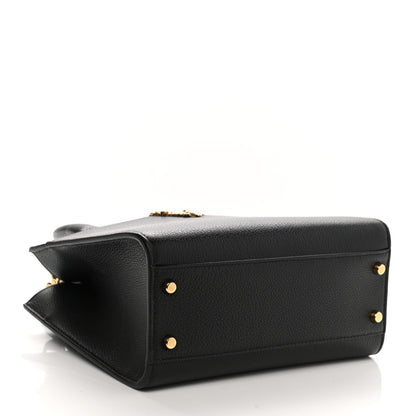 Versace Grainy Calfskin Virtus Top Handle Tote Black 4 of 10