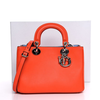 Christian Dior Calfskin Mini Diorissimo Tote Orange 13 of 13