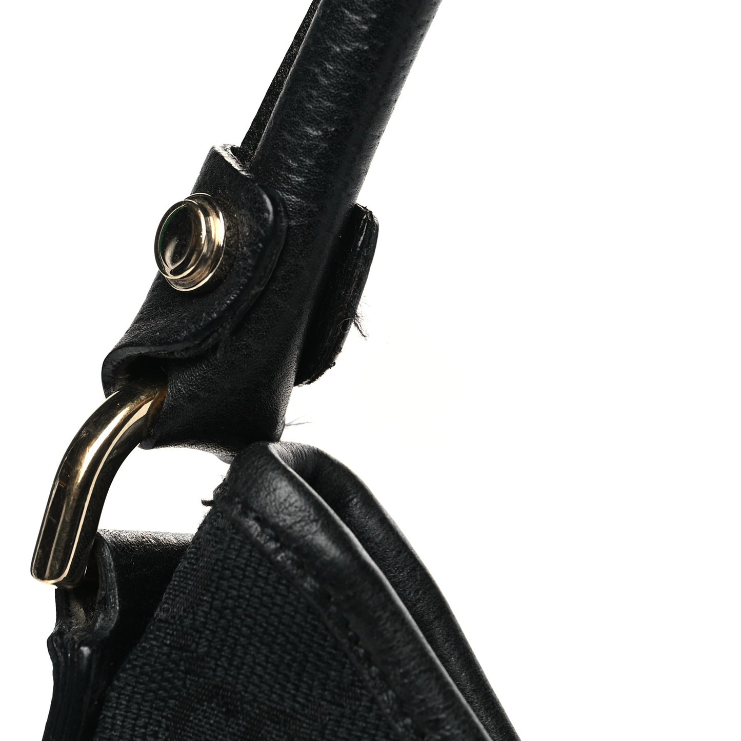 Monogram Medium Abbey D Ring Hobo Black