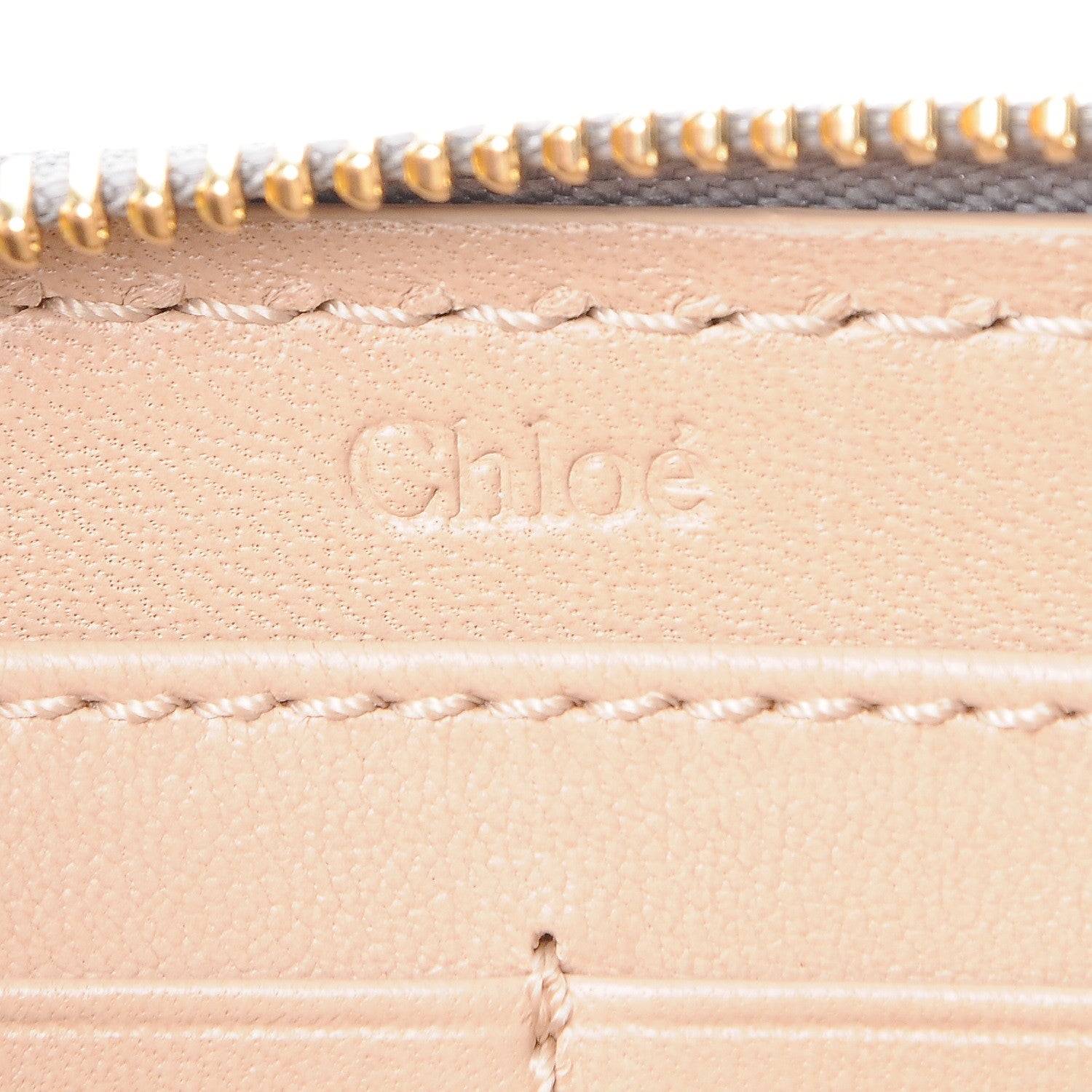 Chloe Calfskin Marcie Long Zip Around Wallet Cashmere Grey 6 of 9
