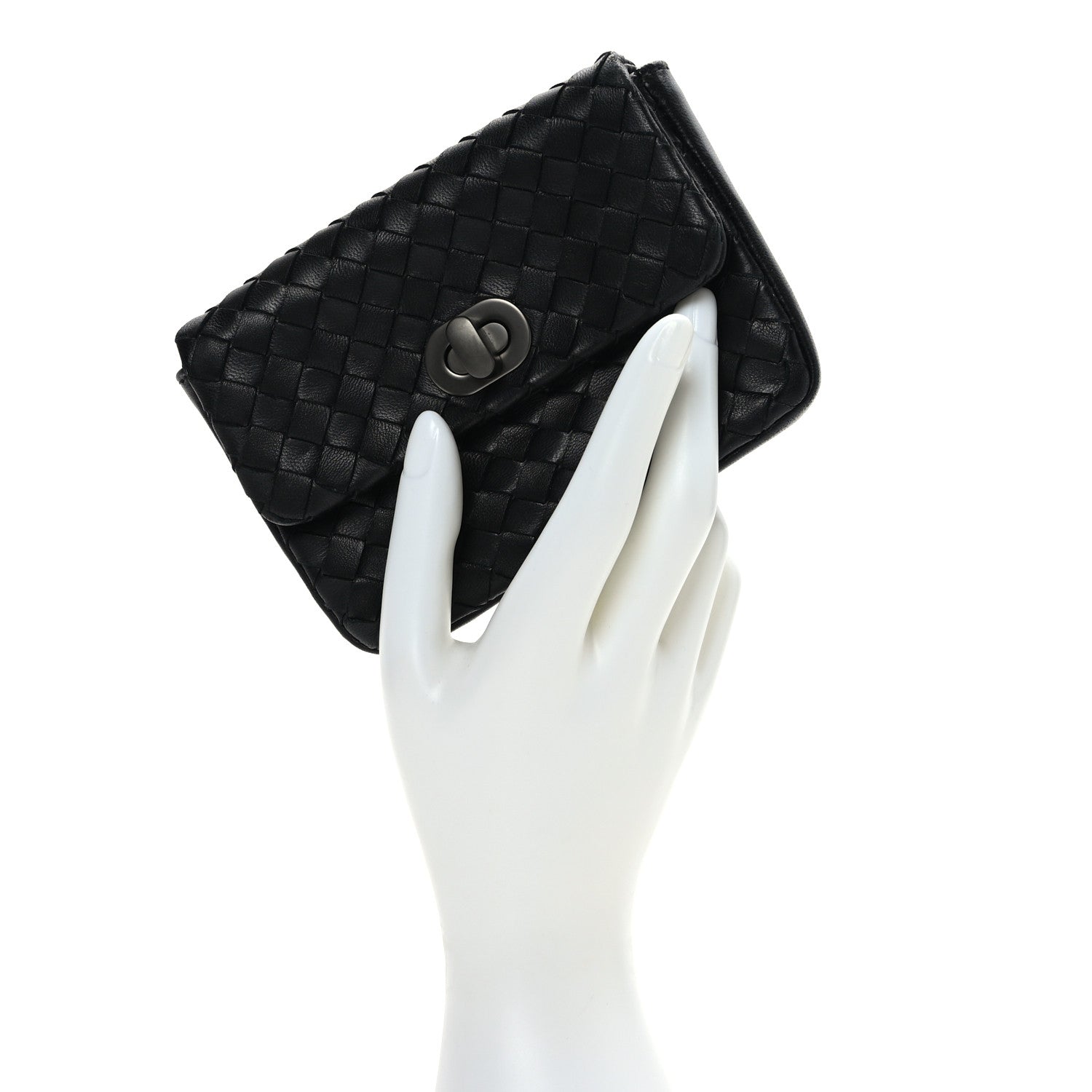 Bottega Veneta Nappa Intrecciato Small Pouch Black 2 of 6