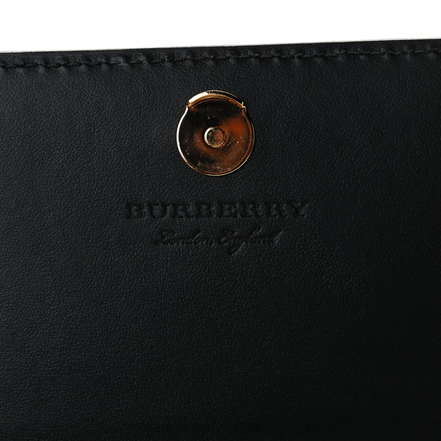 Derby Calfskin House Check Wallet On Chain Black