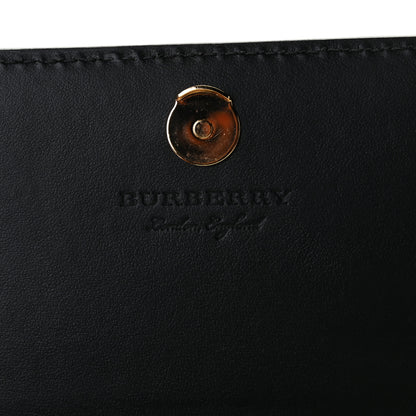 Burberry Derby Calfskin House Check Wallet On Chain Black 8 of 8