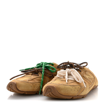 Miu Miu X NEW BALANCE Faded Suede Calfskin 530 SL Slip-On Mules 39 Ecru 4 of 9