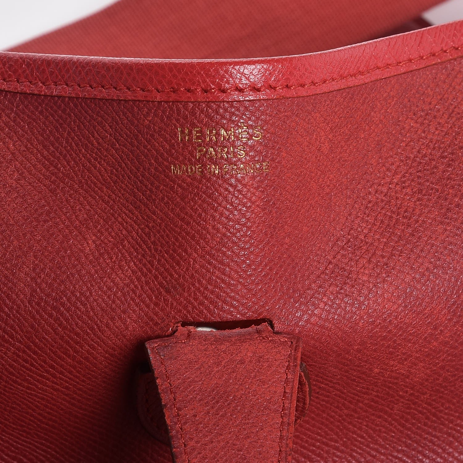 Hermes Courchevel Evelyne GM Rouge Vif 5 of 13
