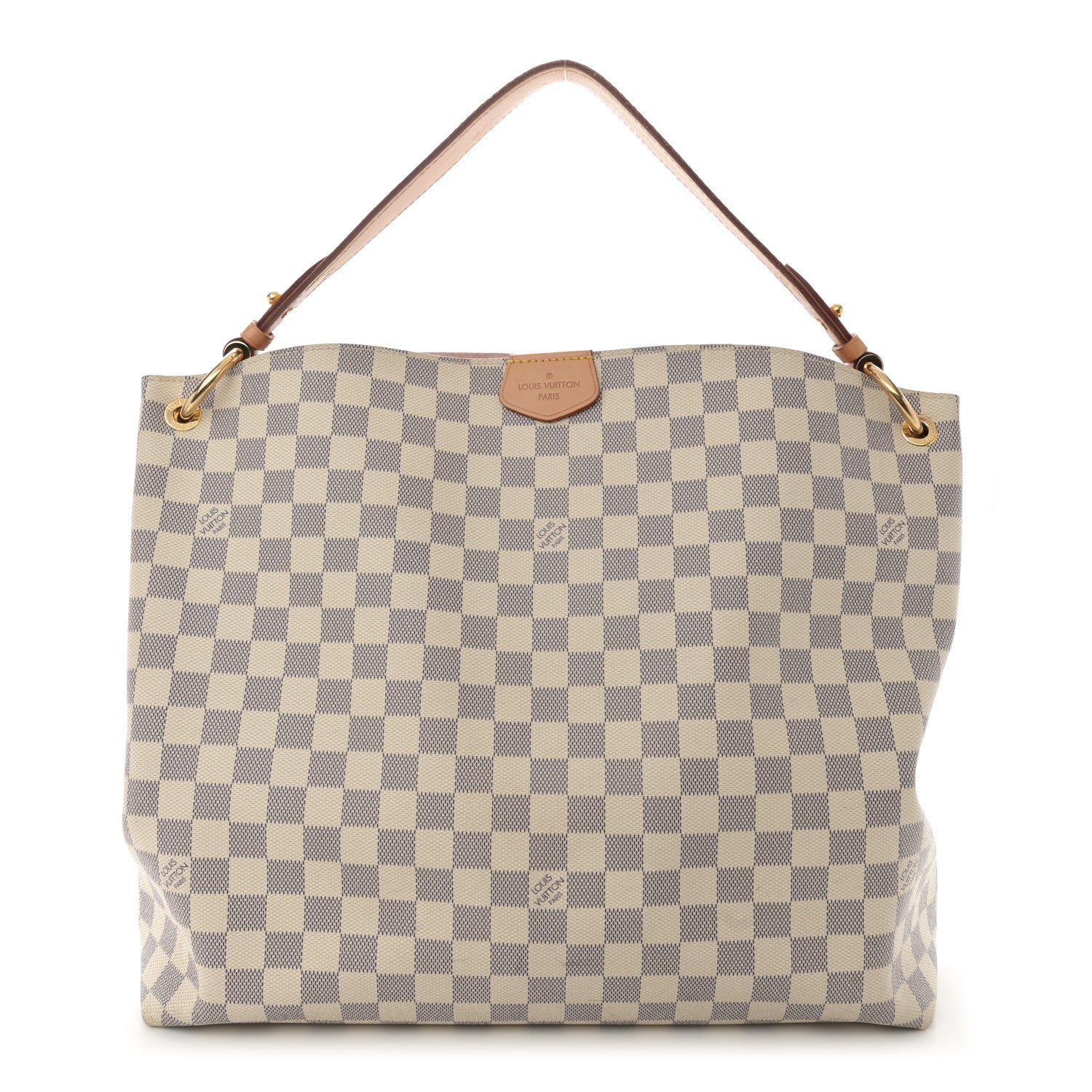 Louis Vuitton Damier Azur Graceful MM Rose Ballerine 1 of 16