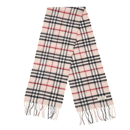 Burberry Cashmere House Check Fringe Scarf Beige 3 of 6