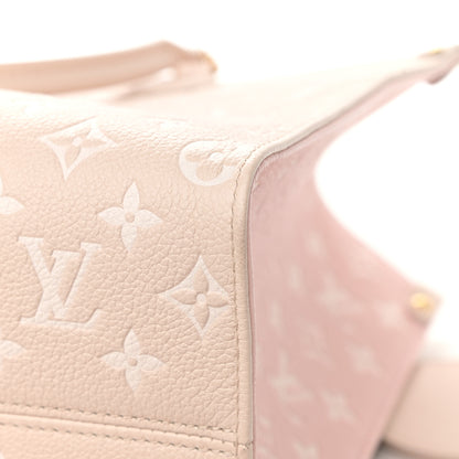 Louis Vuitton Empreinte Monogram Spring In The City Onthego MM Beige Pink Yellow 10 of 11