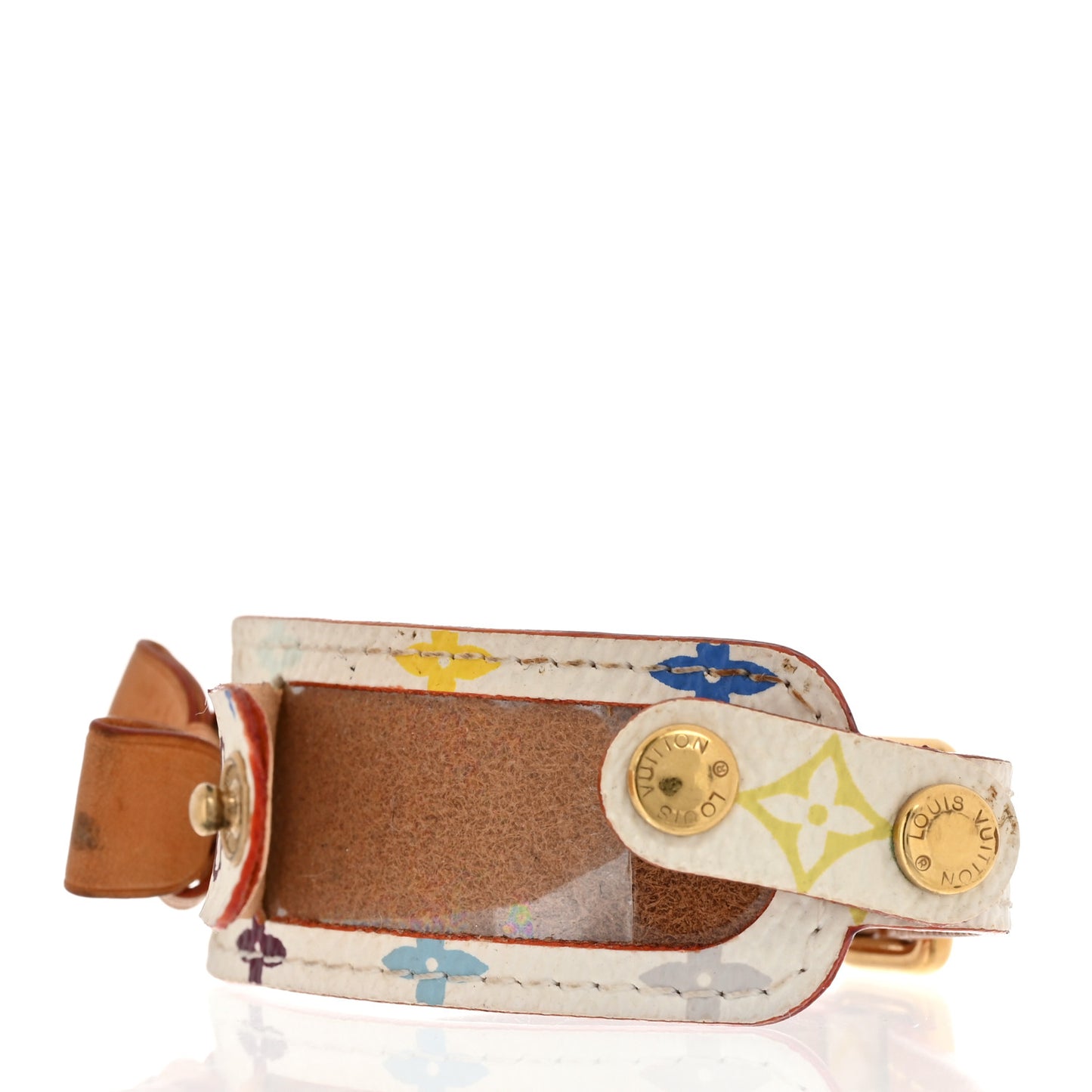Monogram Multicolor Address Bracelet White