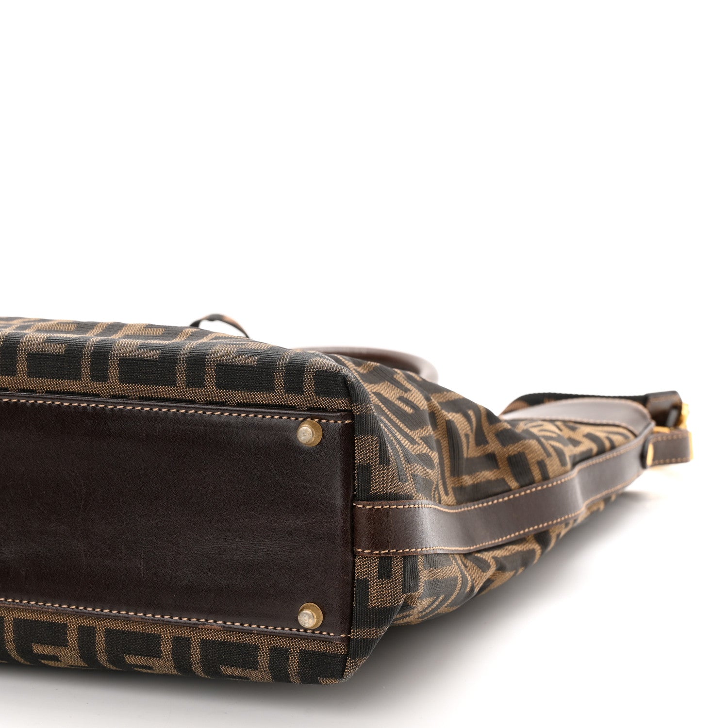 Fendi Zucca Top Handle Tote Tobacco 9 of 11