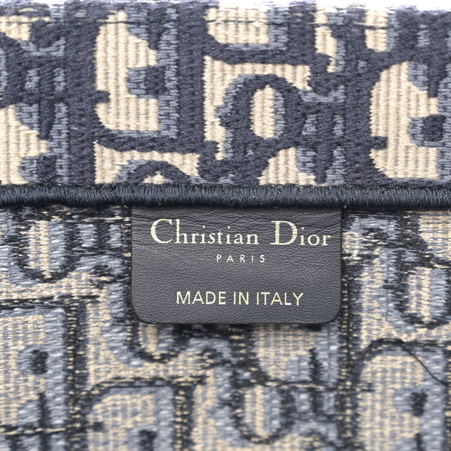 Christian Dior Oblique Medium Book Tote Blue Multicolor 6 of 11