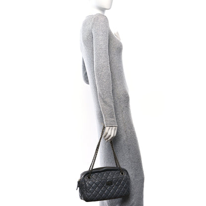 Chanel Aged Calfskin Quilted Medium Reissue Camera Case Grey 2 of 10