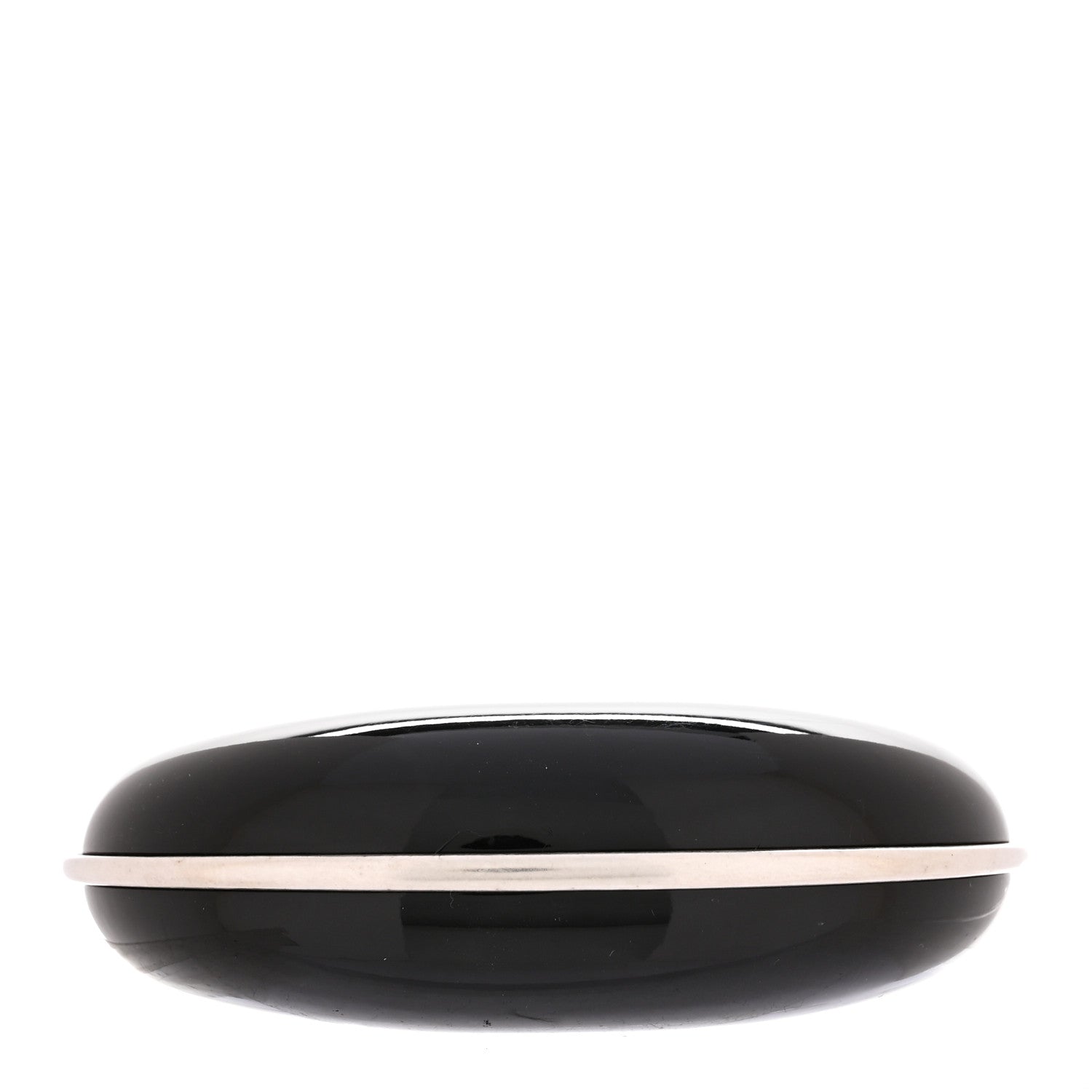 Saint Laurent Brass Dome Bracelet M Black Silver 1 of 4