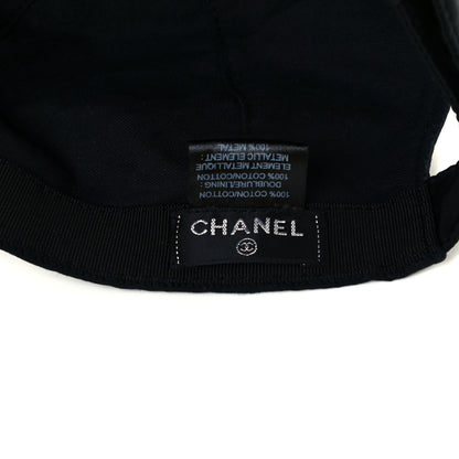 Chanel Cotton CC Cap Hat Black 9 of 10