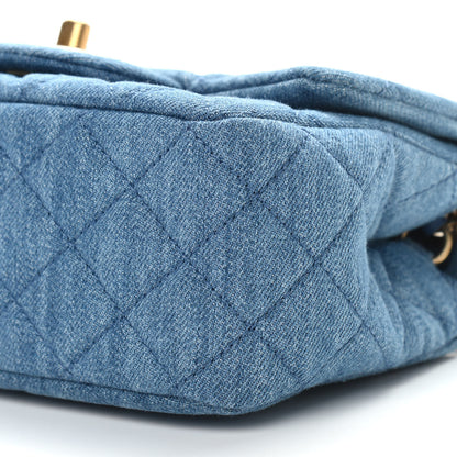 Chanel Denim Quilted Mini Pearl Crush Flap Blue 9 of 9